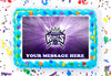 Sacramento Kings Edible Image Cake Topper Personalized Birthday Sheet Decoration Custom Party Frosting Transfer Fondant