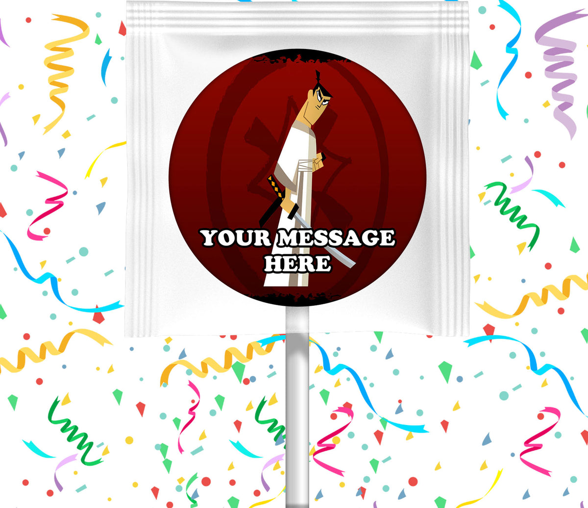 Samurai Jack Lollipops Party Favors Personalized Suckers 12 Pcs