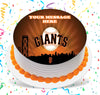 San Francisco Giants Edible Image Cake Topper Personalized Birthday Sheet Custom Frosting Round Circle