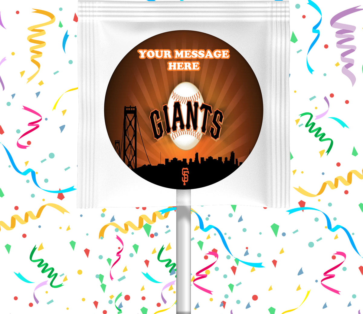 San Francisco Giants Lollipops Party Favors Personalized Suckers 12 Pcs