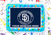 San Diego Padres Edible Image Cake Topper Personalized Birthday Sheet Decoration Custom Party Frosting Transfer Fondant