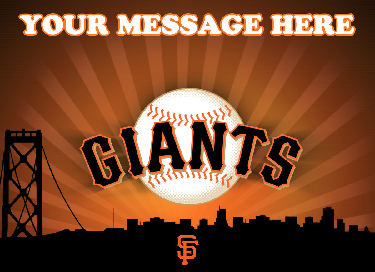 San Francisco Giants Edible Image Cake Topper Personalized Birthday Sheet Decoration Custom Party Frosting Transfer Fondant