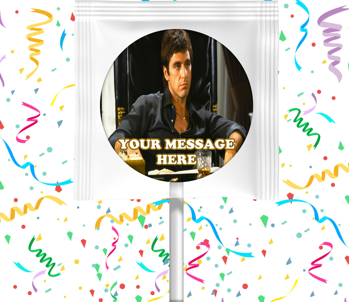 Scarface Tony Montana Lollipops Party Favors Personalized Suckers 12 Pcs