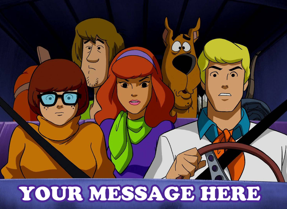 Scooby-Doo Edible Image Cake Topper Personalized Birthday Sheet Decoration Custom Party Frosting Transfer Fondant