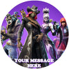 Fortnite Edible Image Cake Topper Personalized Birthday Sheet Custom Frosting Round Circle