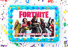 Fortnite Edible Image Cake Topper Personalized Birthday Sheet Decoration Custom Party Frosting Transfer Fondant