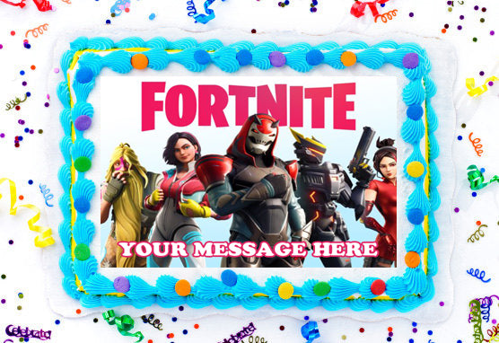 Fortnite Edible Image Cake Topper Personalized Birthday Sheet Decorati -  PartyCreationz