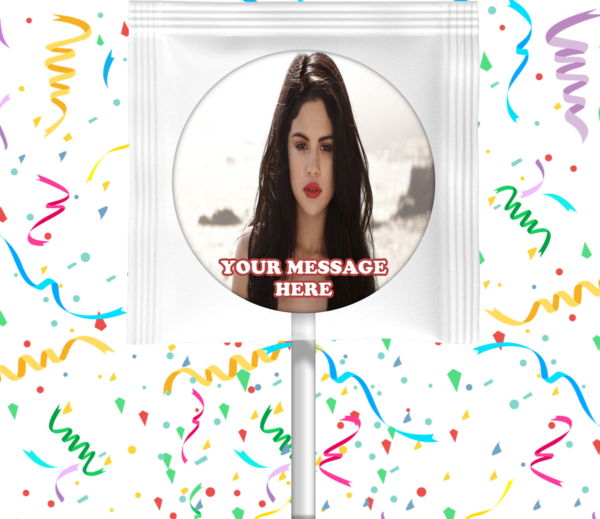 Selena Gomez Lollipops Party Favors Personalized Suckers 12 Pcs