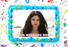 Selena Gomez Edible Image Cake Topper Personalized Birthday Sheet Decoration Custom Party Frosting Transfer Fondant