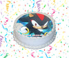 Shadow The Hedgehog Edible Image Cake Topper Personalized Birthday Sheet Custom Frosting Round Circle