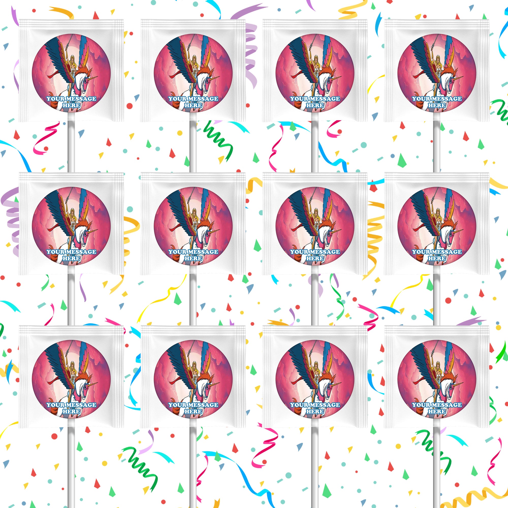 She Ra Lollipops Party Favors Personalized Suckers 12 Pcs