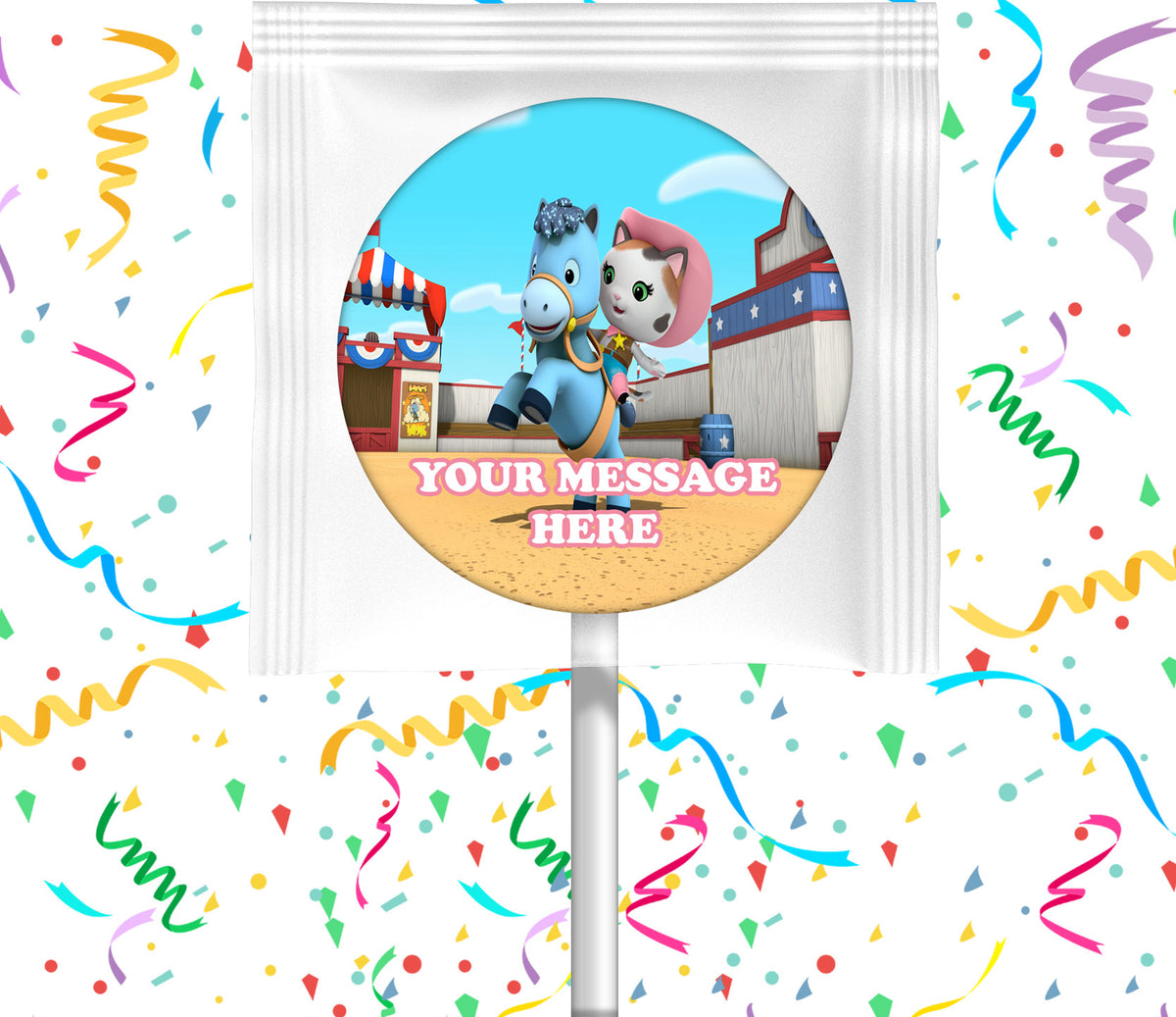 Sheriff Callie's Wild West Lollipops Party Favors Personalized Suckers 12 Pcs