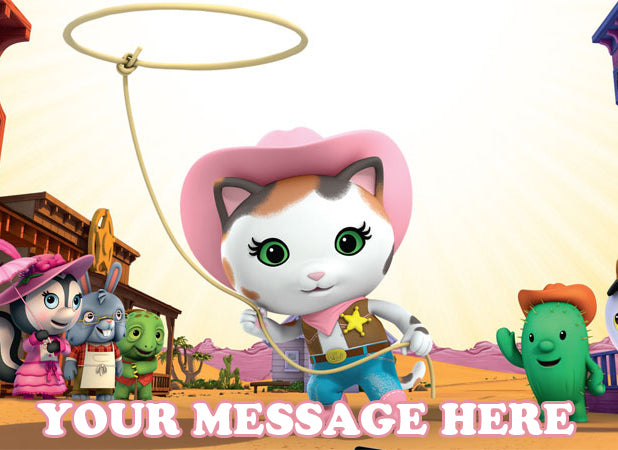 Sheriff Callie's Wild West Edible Image Cake Topper Personalized Birthday Sheet Decoration Custom Party Frosting Transfer Fondant