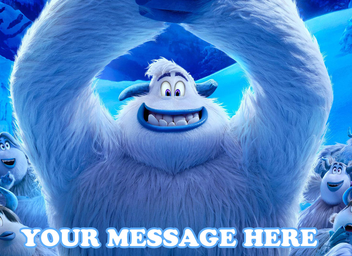 Smallfoot Edible Image Cake Topper Personalized Birthday Sheet Decoration Custom Party Frosting Transfer Fondant