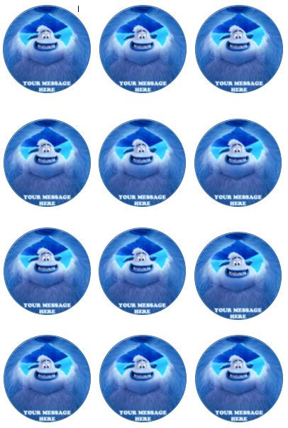 Smallfoot Edible Cupcake Toppers (12 Images) Cake Image Icing Sugar Sheet Edible Cake Images