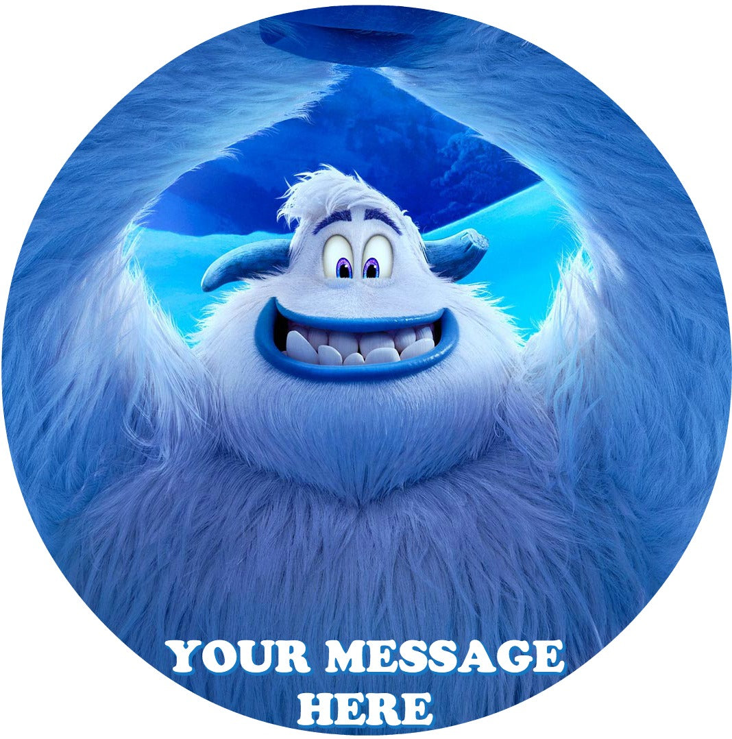 Smallfoot Edible Image Cake Topper Personalized Birthday Sheet Custom Frosting Round Circle