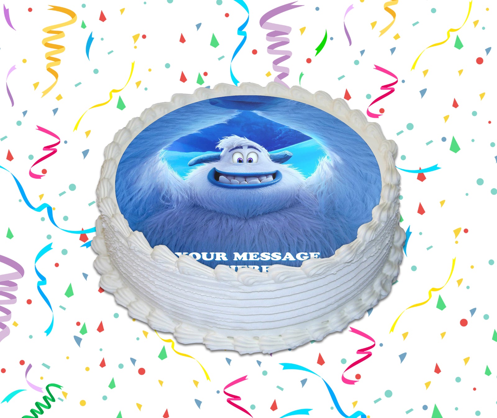 Smallfoot Edible Image Cake Topper Personalized Birthday Sheet Custom Frosting Round Circle