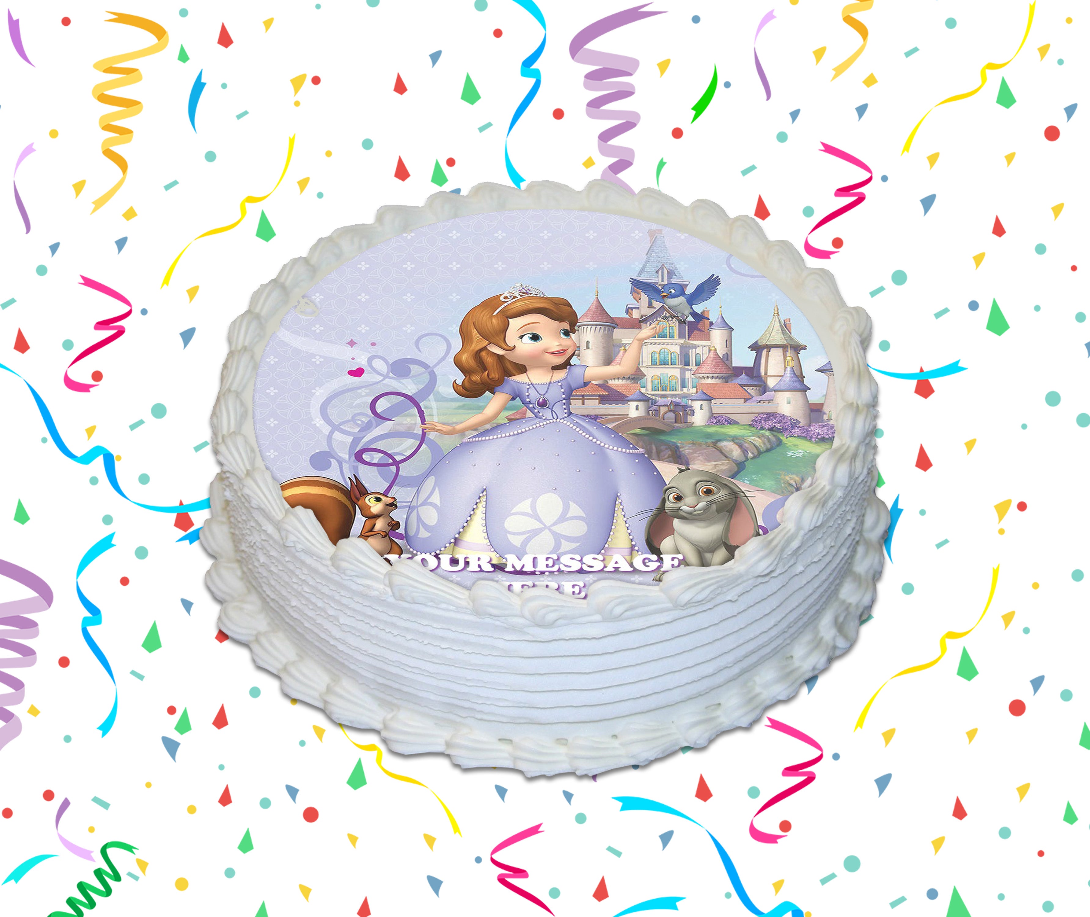 Sofia The First Edible Image Cake Topper Personalized Birthday Sheet C ...