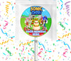 Sonic Dash Lollipops Party Favors Personalized Suckers 12 Pcs