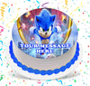 Sonic The Hedgehog Edible Image Cake Topper Personalized Frosting Icing Sheet Custom Round