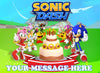 Sonic Dash Edible Image Cake Topper Personalized Birthday Sheet Decoration Custom Party Frosting Transfer Fondant