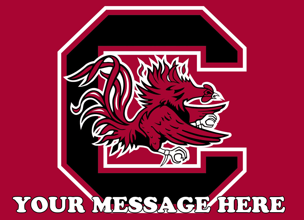 South Carolina Gamecocks Edible Image Cake Topper Personalized Birthday Sheet Decoration Custom Party Frosting Transfer Fondant