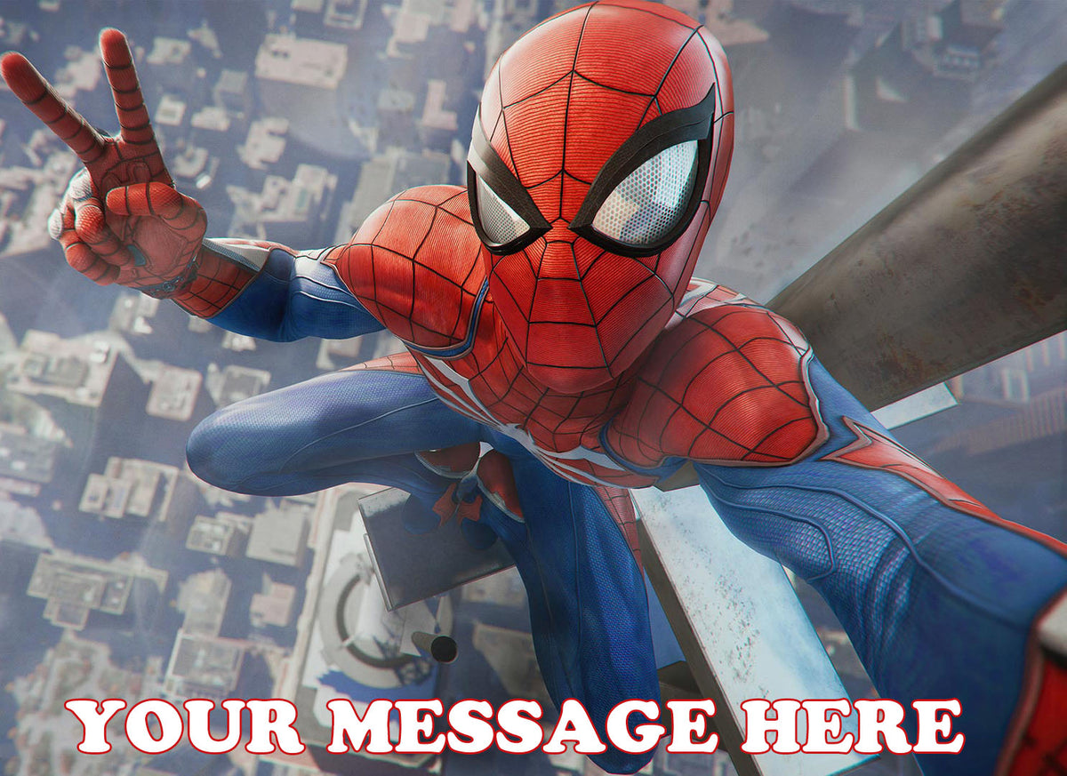 Spider-Man Edible Image Cake Topper Personalized Birthday Sheet Decoration Custom Party Frosting Transfer Fondant