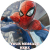 Spider-Man Edible Image Cake Topper Personalized Birthday Sheet Custom Frosting Round Circle