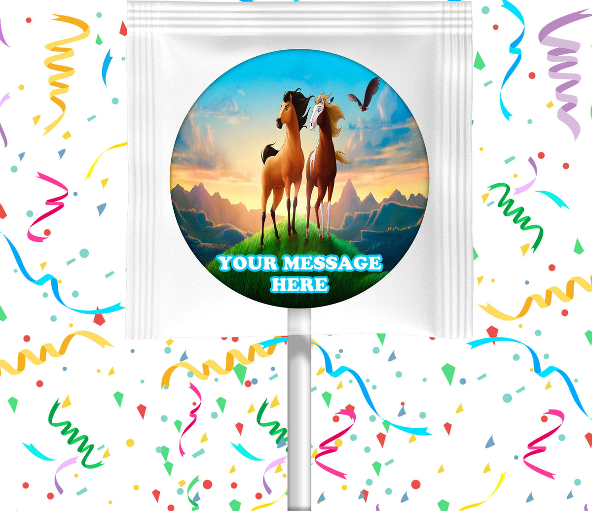 Spirit Lollipops Party Favors Personalized Suckers 12 Pcs