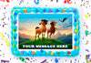 Spirit: Stallion of the Cimarron Edible Image Cake Topper Personalized Birthday Sheet Decoration Custom Party Frosting Transfer Fondant