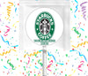 Starbucks Lollipops Party Favors Personalized Suckers 12 Pcs