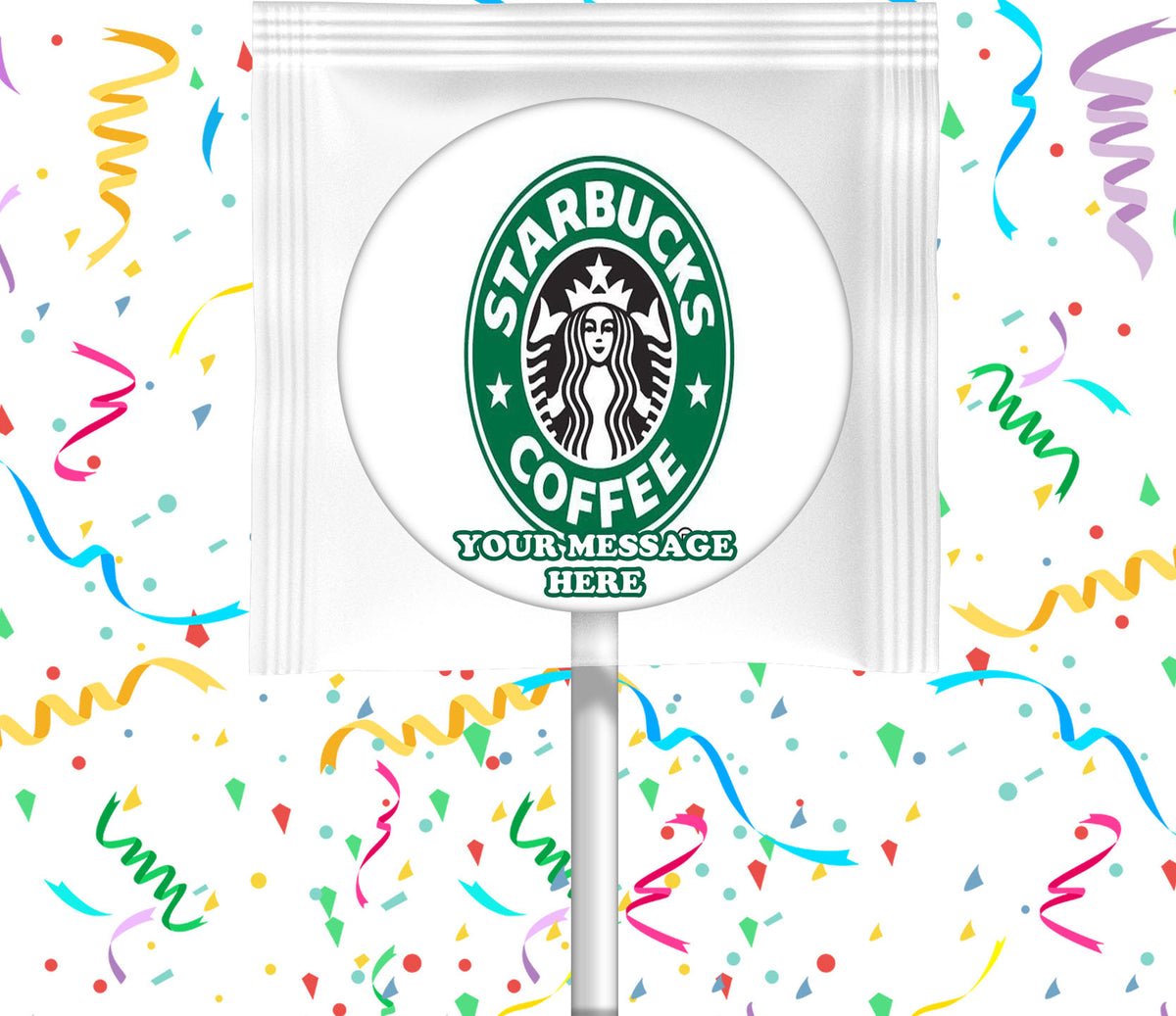 Starbucks Lollipops Party Favors Personalized Suckers 12 Pcs