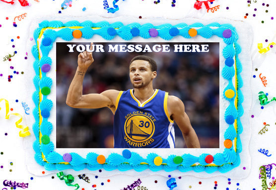Golden State Warriors Edible Image Cake Topper Personalized Birthday S -  PartyCreationz
