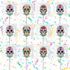 Sugar Skull Day of The Dead Halloween Lollipops Party Favors Personalized Suckers 12 Pcs
