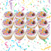 Sunny Day Edible Cupcake Toppers (12 Images) Cake Image Icing Sugar Sheet Edible Cake Images