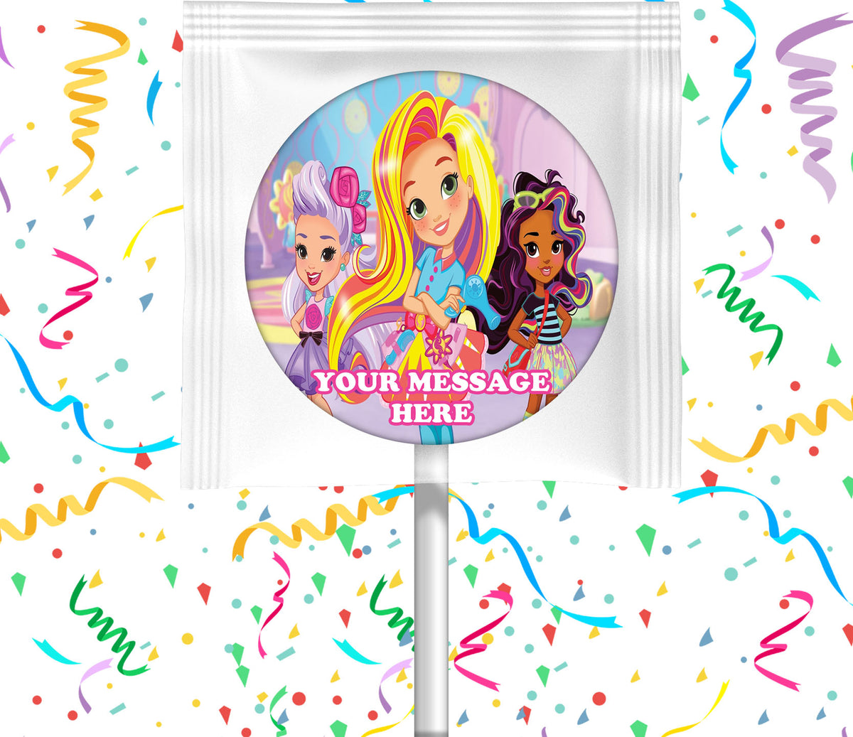 Sunny Day Lollipops Party Favors Personalized Suckers 12 Pcs