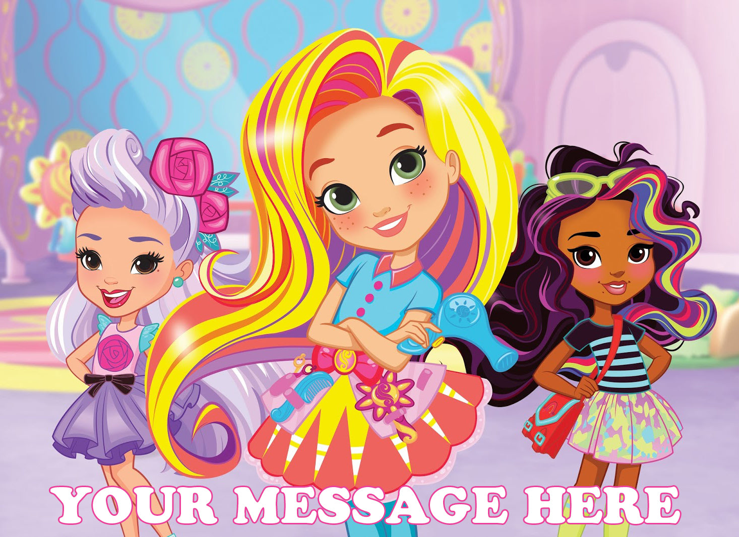 Shimmer And Shine Edible Image Cake Topper Personalized Birthday Sheet -  PartyCreationz