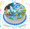 Mario Bros Edible Image Cake Topper Personalized Birthday Sheet Custom Frosting Round Circle