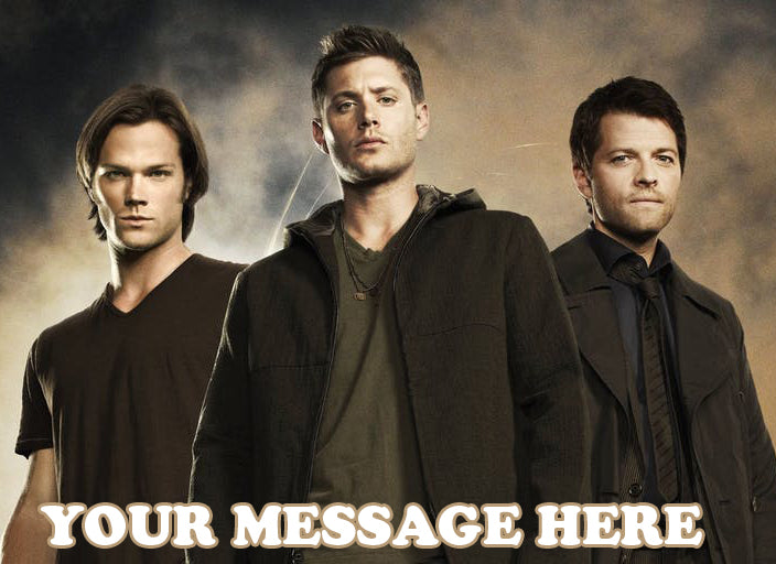 Supernatural Edible Image Cake Topper Personalized Birthday Sheet Decoration Custom Party Frosting Transfer Fondant