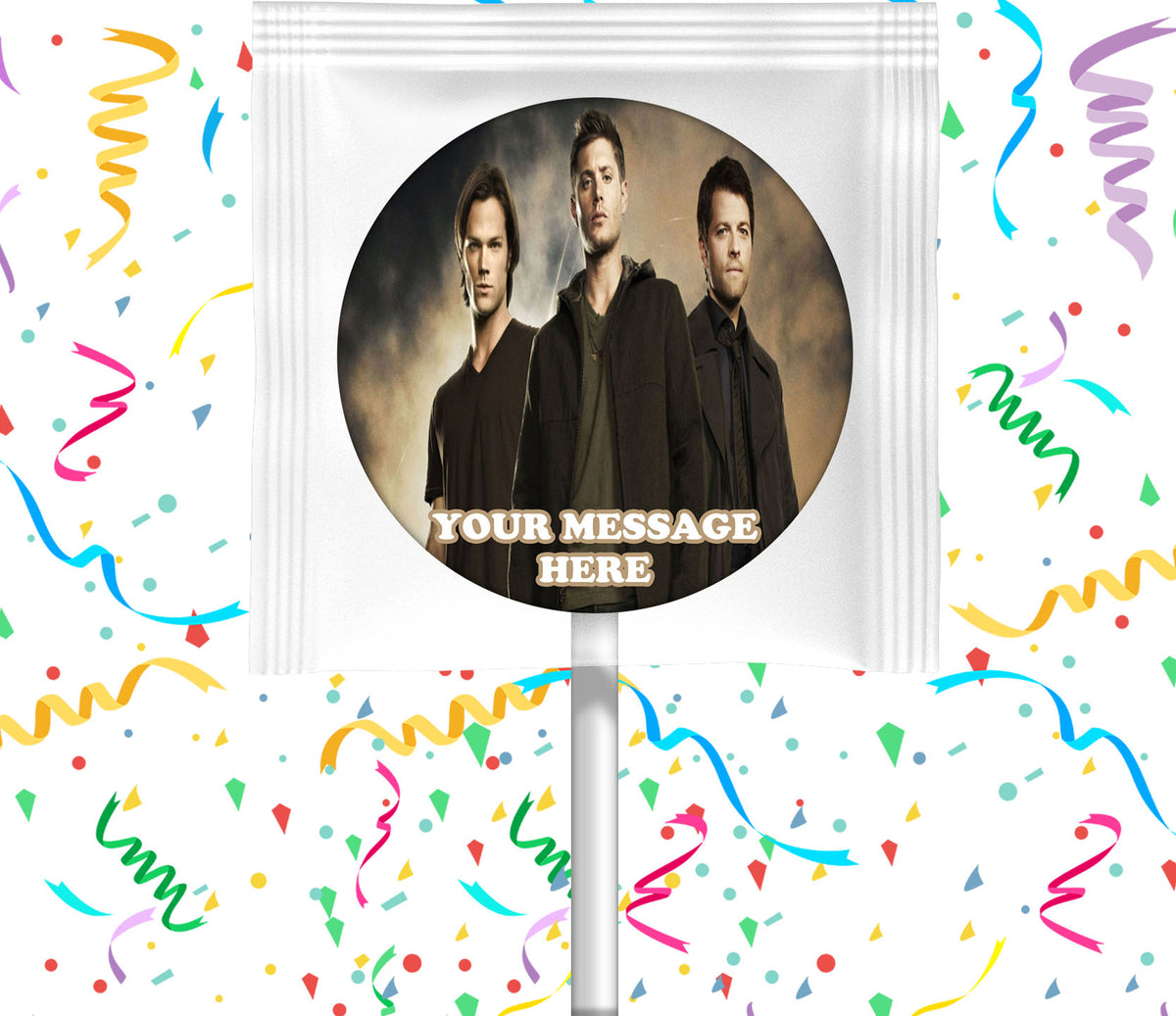 Supernatural Lollipops Party Favors Personalized Suckers 12 Pcs