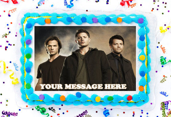 Supernatural Edible Image Cake Topper Personalized Birthday Sheet Decoration Custom Party Frosting Transfer Fondant