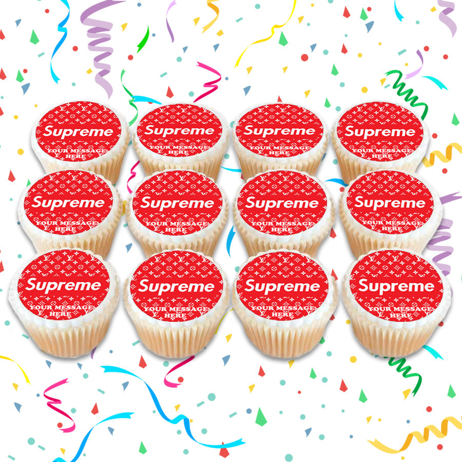 My sons bday cake, my wife made it. : r/Supreme