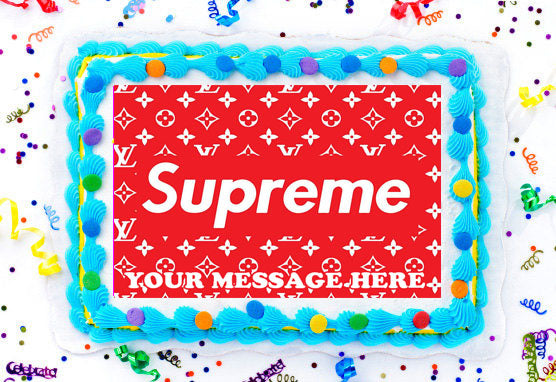 Supreme Edible Cake Topper Image Photo Picture