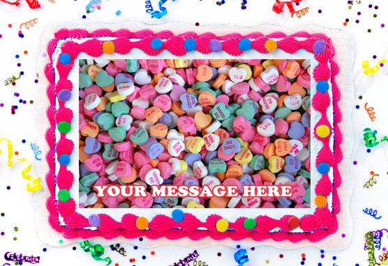 Valentine's Day Edible Image Cake Topper Personalized Frosting Icing Sheet Custom