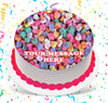 Valentine's Day Edible Image Cake Topper Personalized Frosting Icing Sheet Custom Round