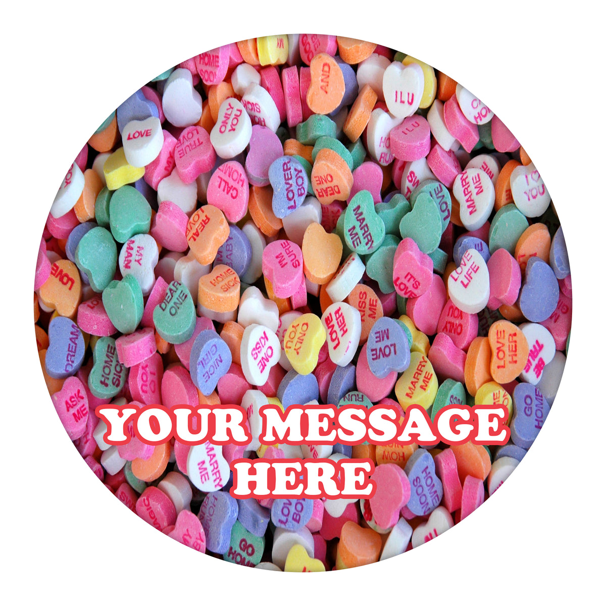 Valentine's Day Edible Image Cake Topper Personalized Frosting Icing Sheet Custom Round