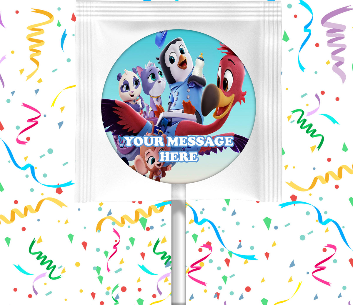 TOTS Lollipops Party Favors Personalized Suckers 12 Pcs