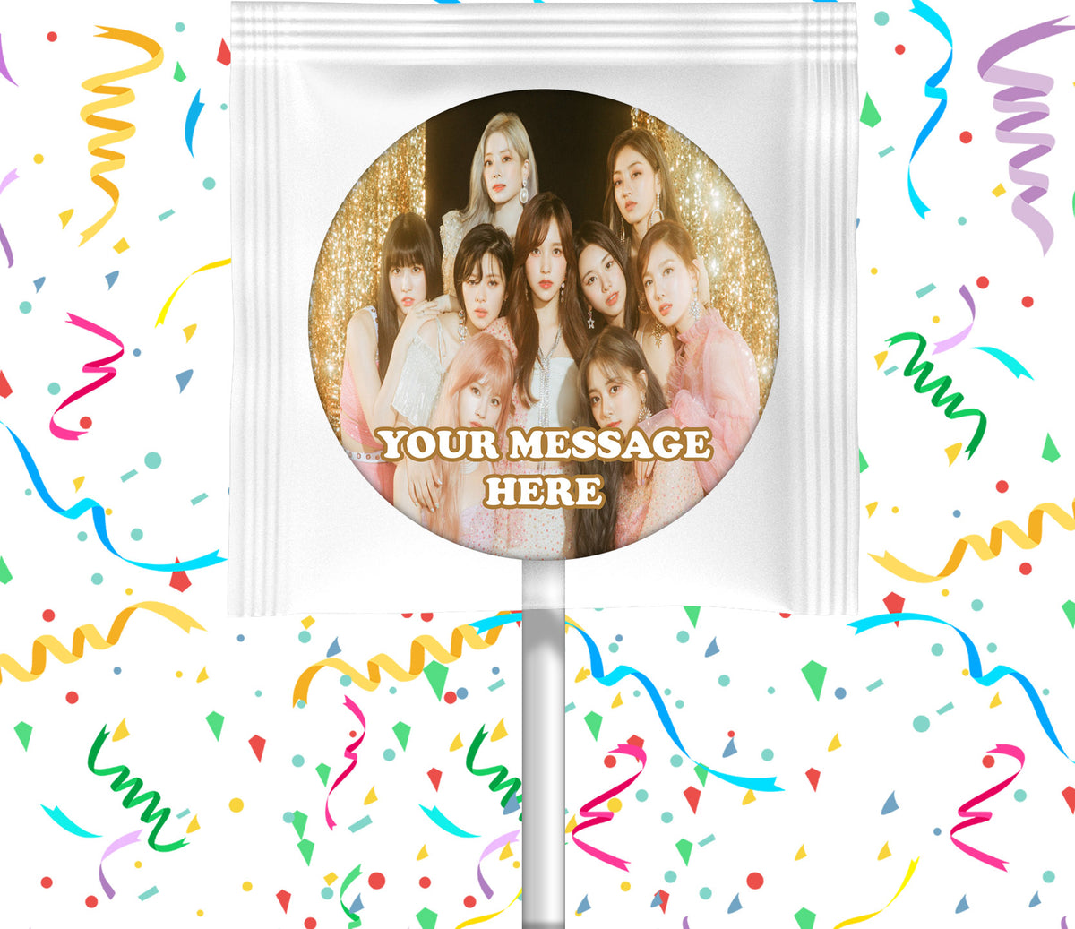 TWICE Lollipops Party Favors Personalized Suckers 12 Pcs