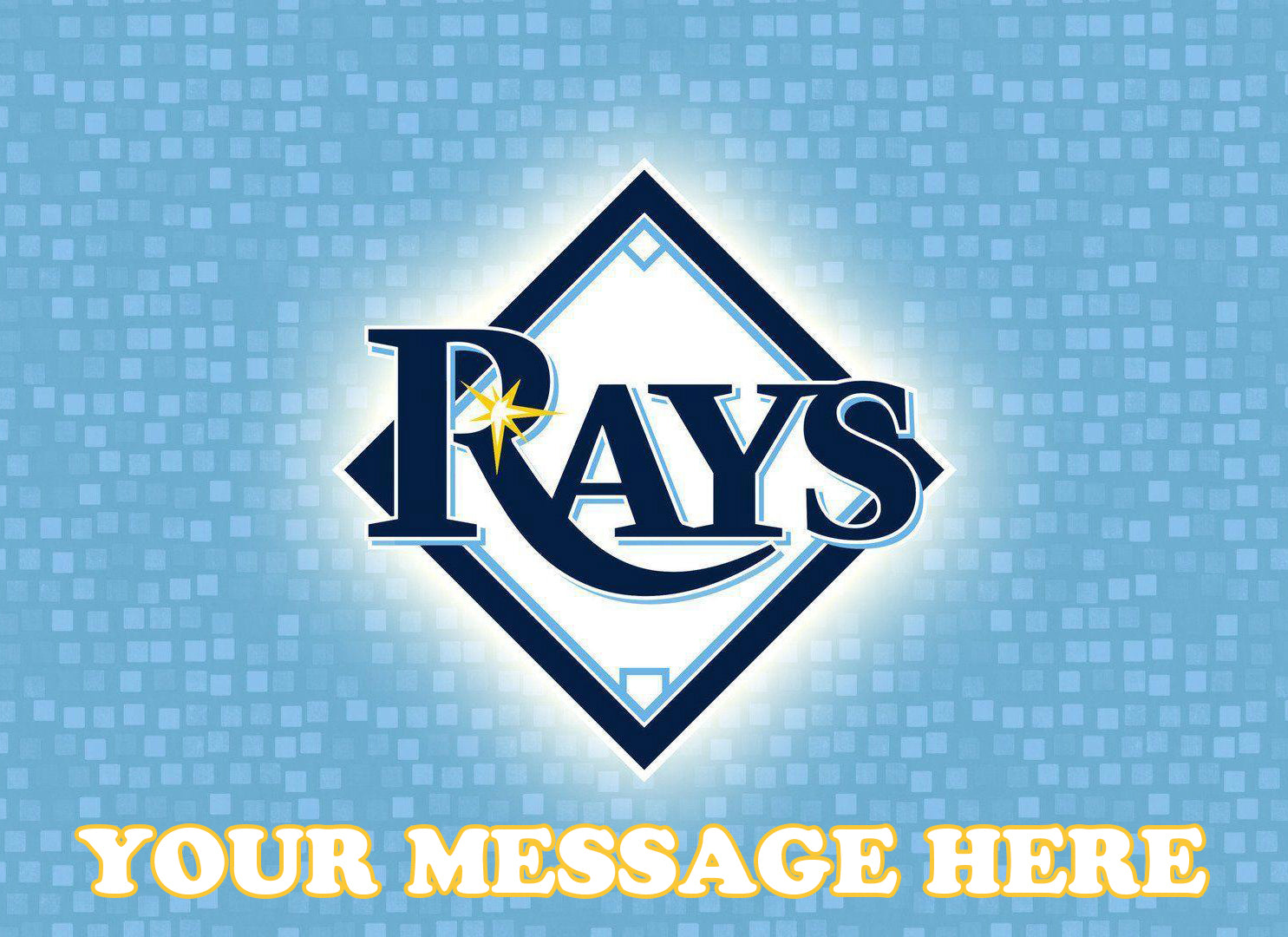 Tampa Bay Rays Edible Image Cake Topper Personalized Birthday Sheet De ...