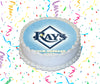 Tampa Bay Rays Edible Image Cake Topper Personalized Birthday Sheet Custom Frosting Round Circle